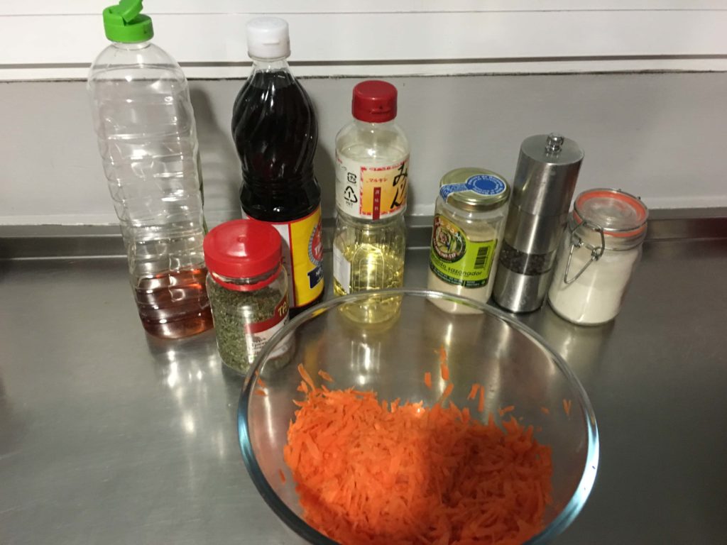 Ingredientes Zanahoria aliñada